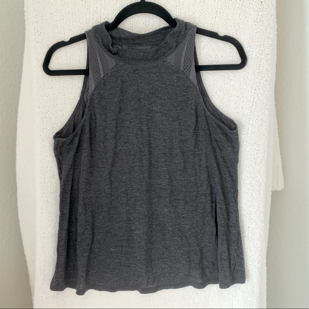 Alo yoga tank top with sheer mesh design front and back size M